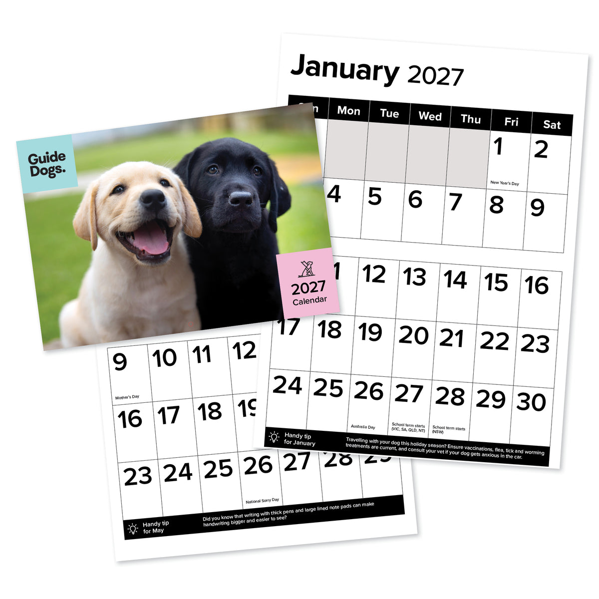 Guide Dogs 2027 A3 Calendar