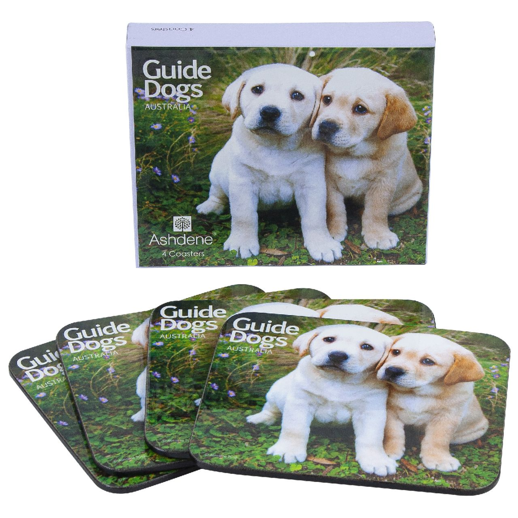 Guide Dogs Australia 4 Pack Coaster Set