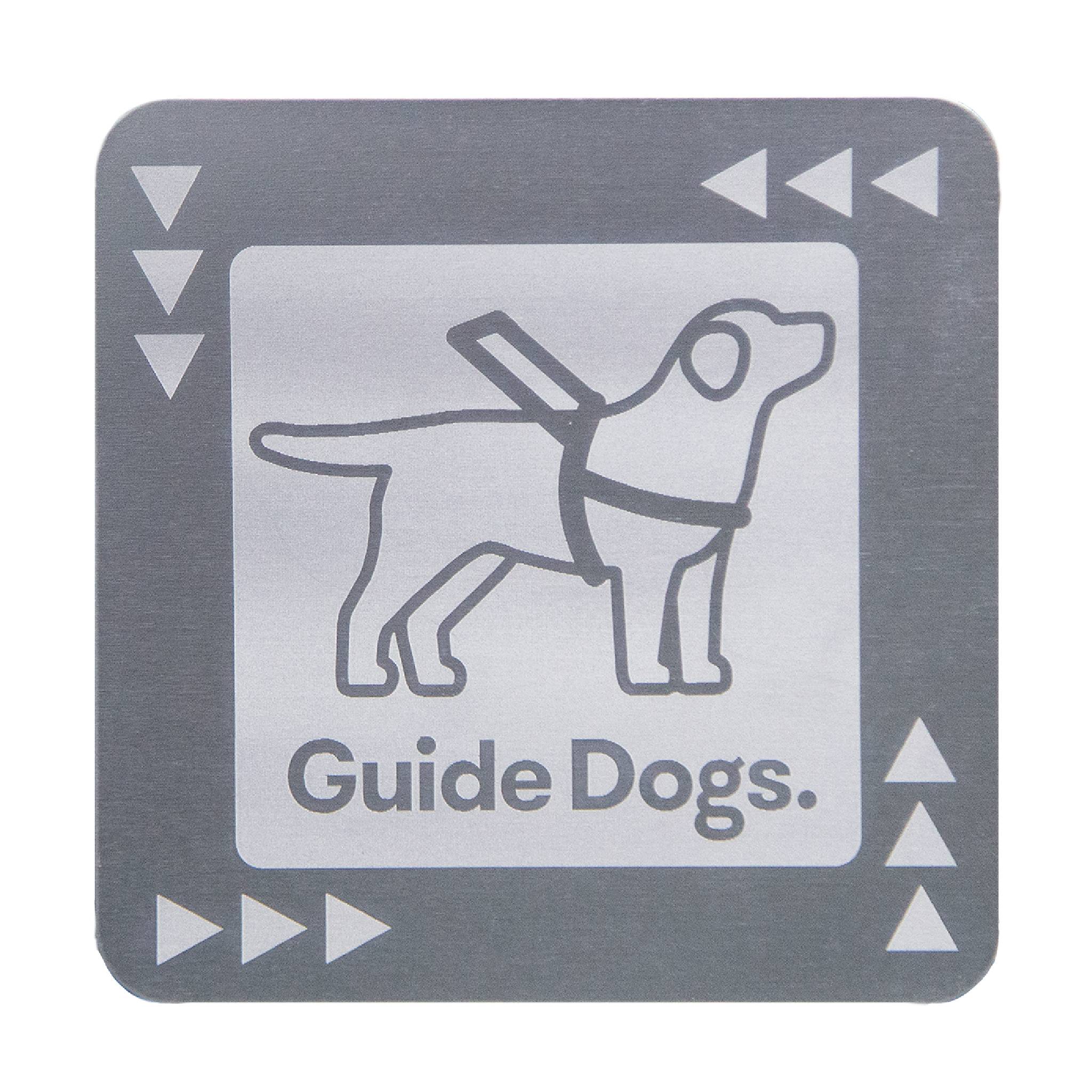 Guide Dogs Silver Etched Coaster