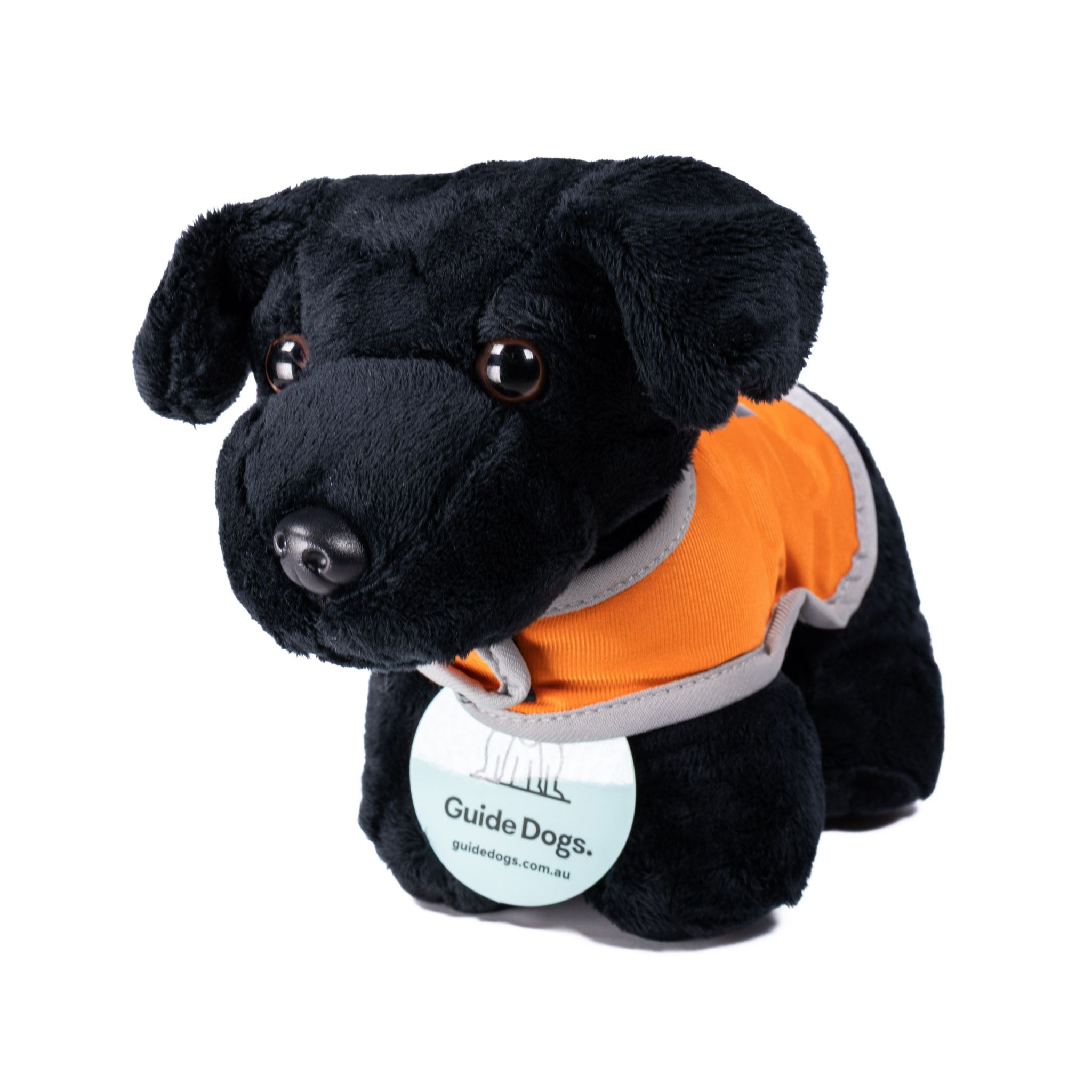 Plush Standing Puppy with Coat